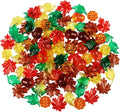 Jangostor 200 PCS Acrylic Leaves Mini Pumpkins Acorns Maple Leaves Acrylic Fall Decorations, Thanksgiving Table Scatter Fall Vase Filler Gems for DIY Crafts, Home, Thanksgiving and Autumn Decoration
