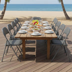 DUMOS 2 Pack Folding Chairs with Padded Cushion and Back - PU Leather Stackable Portable Dining Chairs Set, for Home and Office, Conference, Wedding, Party, Patio, Garden, for Indoor Outdoor, Grey
