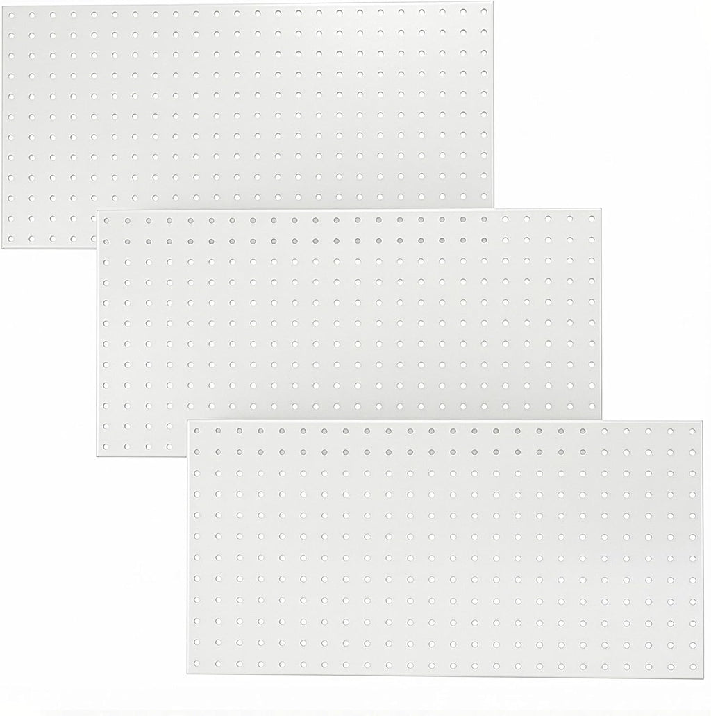 Ultrawall Metal Pegboard Panels, Pegboard Wall Organizer, Peg Boards for Garage, Tool Storage Organization, 12"X24", 3pcs, White