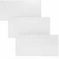 Ultrawall Metal Pegboard Panels, Pegboard Wall Organizer, Peg Boards for Garage, Tool Storage Organization, 12"X24", 3pcs, White