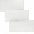 Ultrawall Metal Pegboard Panels, Pegboard Wall Organizer, Peg Boards for Garage, Tool Storage Organization, 12"X24", 3pcs, White