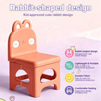 Red Kids Folding Chair Easy to Store, Suitable for Ages 3+ | This foldable chair helps correct poor sitting posture. Stylish, sturdy and easy to store. Applicable to any occasion.