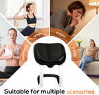 Meditation Bench with Adjustable Height, Foldable Metal Kneeling Chair, Portable Seiza Stool with Non-Slip Cushion, Ideal for Yoga, Prayer, and Extended Sitting Comfort
