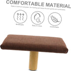 Beaupretty Wooden Bench Small Portable Prayer Stool with Cushion for People Under 150cm Height Suitable for Zen Sitting and Mindfulness Practice