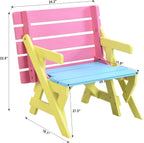 Multi Functional ARM Chair,Table+ 2 Benches (All in one)
