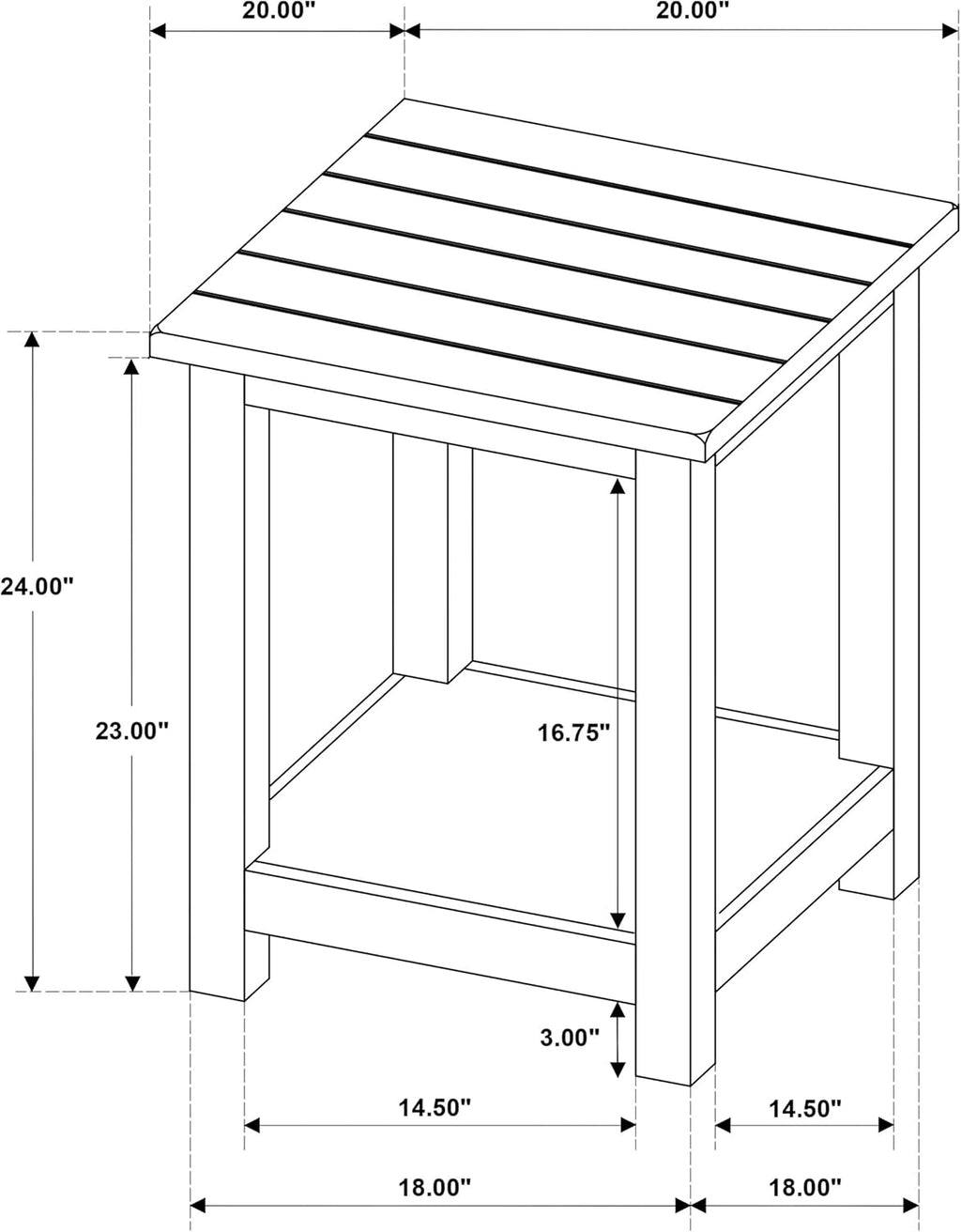 Coaster Home Furnishings - Concord - Wood - 1-Drawer Square End Table with Planked Top, Louvered Drawer and Metal Knobs - Living Room - 24-Inch - Distressed Java - 710566