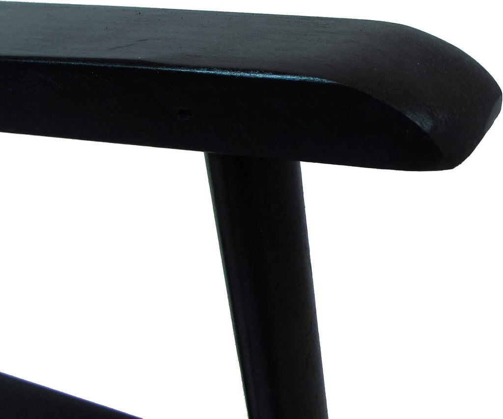 TLT Personalized Imprinted Commercial 18 Inch Table Height Black Frame Director's Chair - Purple