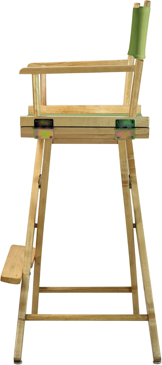Casual Home 230-00/021-72 30" Natural Frame-Lime Green Canvas Director Chair Bar Height