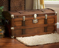 Steamer Trunk Hope Chest for Blankets, Amish Hand-Crafted in USA Maple, 36" Large Blanket Storage Trunks Bedroom Trunk or Blanket Trunk w/Cedar Tray & Brass Lock
