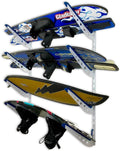 StoreYourBoard Adjustable Water Ski Wall Storage Rack, Holds 4 Sets of Skis, Garage Home Boathouse Organizer