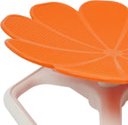 Kids Sensory Swivel Chair, 330 lbs Flower Shape 360° Spinning Seat for Autistic Kids & ADHD Children, Sit and Spin Toy for Balance Coordination, Non-Slip Silicone Base (Orange)
