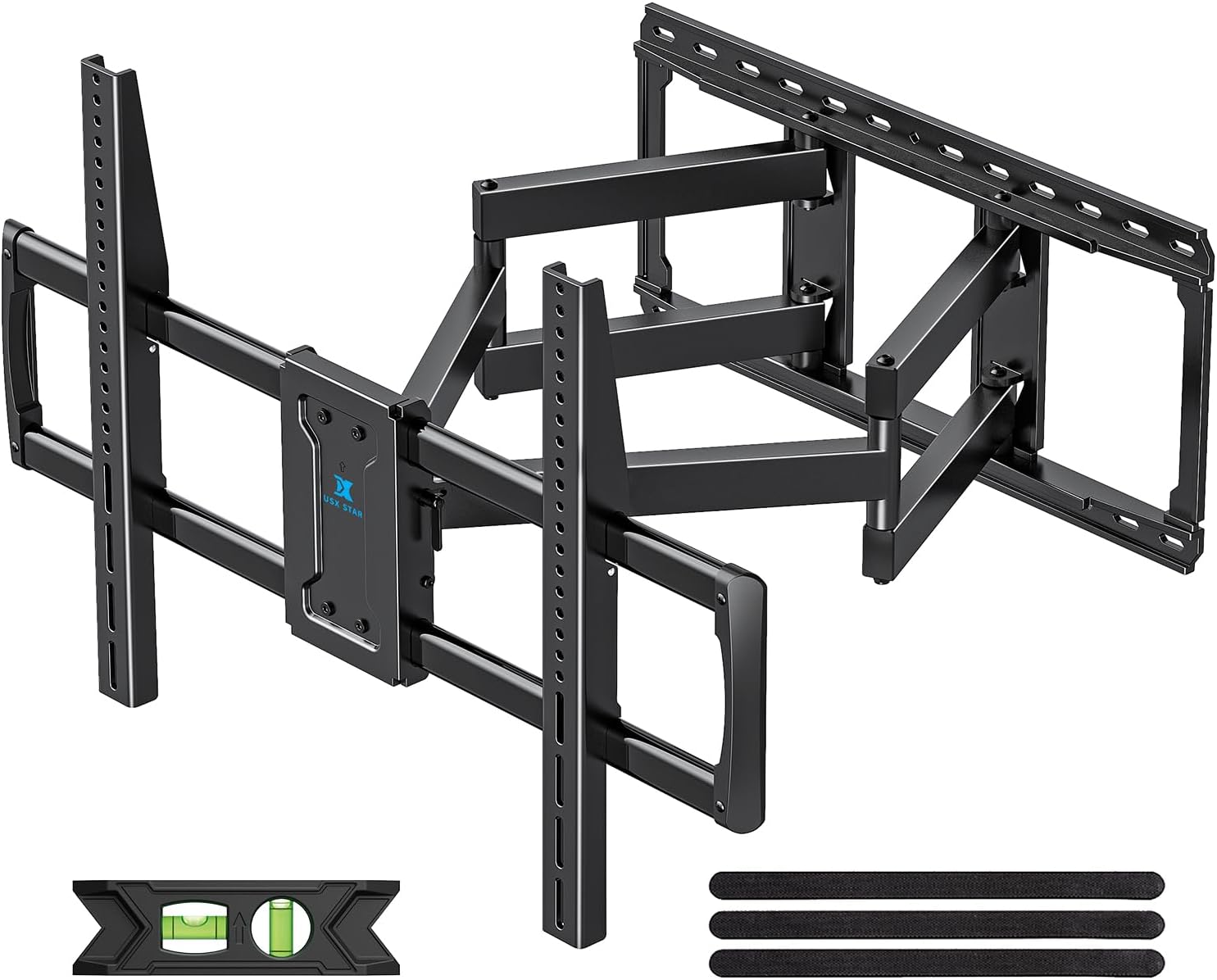 USX STAR 85 86 98 100 inch Heavy Duty TV Wall Mount for 37-105 inch Large TVs, Pre-Assembled TV Mount with Tool-Free Tilt, Up to 170lbs, VESA 800 x 600mm, 24″ Wood Studs