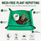 Thickened Waterproof Reusable Garden Mat, 20"X20" Plant Repotting Pad for Soil Changing, Indoor Outdoor Planting, Mess-Free Transplanting Tray, Gardening Gifts for Plant Lovers