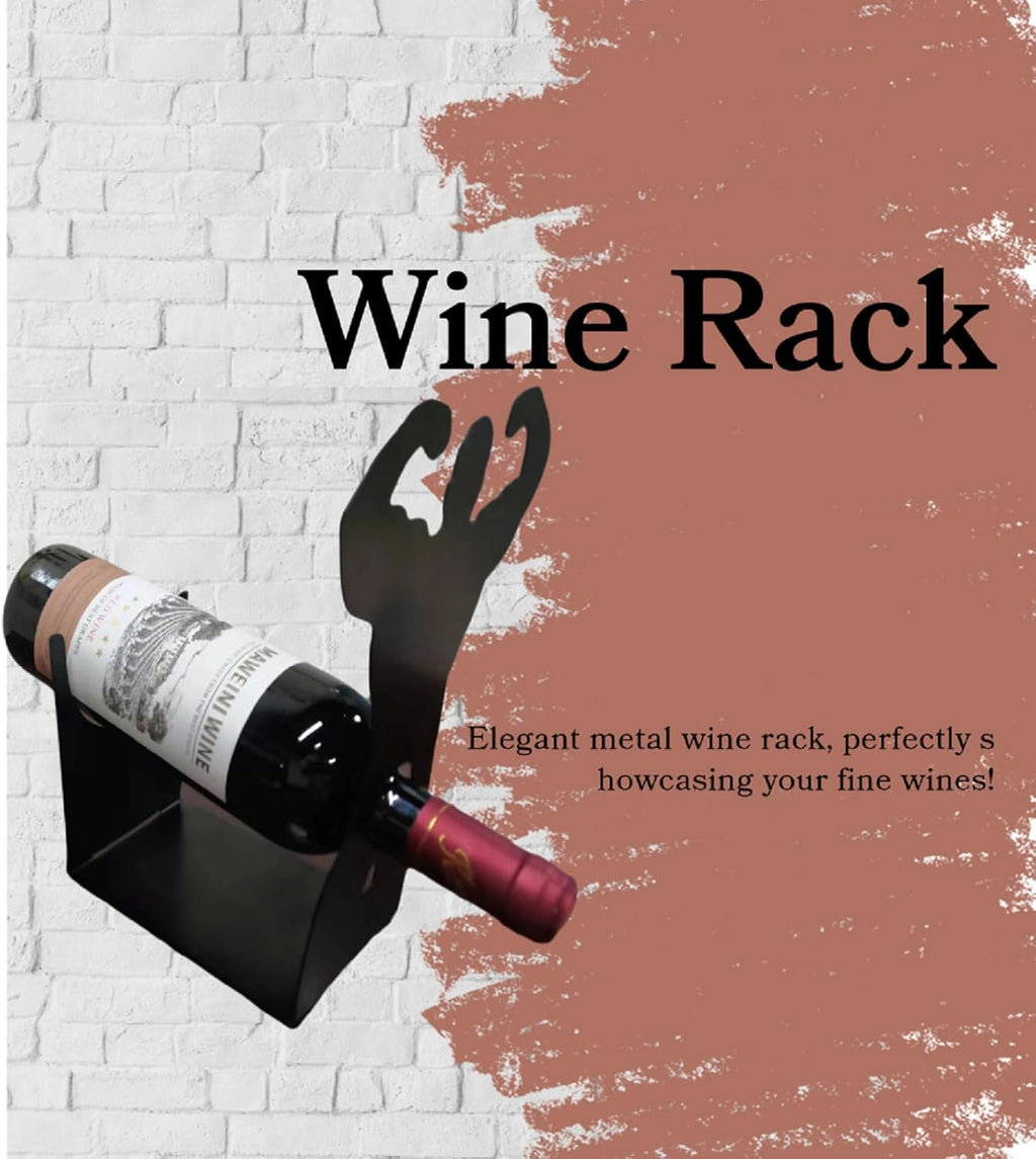 Creative Wine Holder – Funny Table Centerpiece for Kitchen, Bar, and Parties – Freestanding Wine Storage Rack – Unique Gift Idea for Wine Enthusiasts