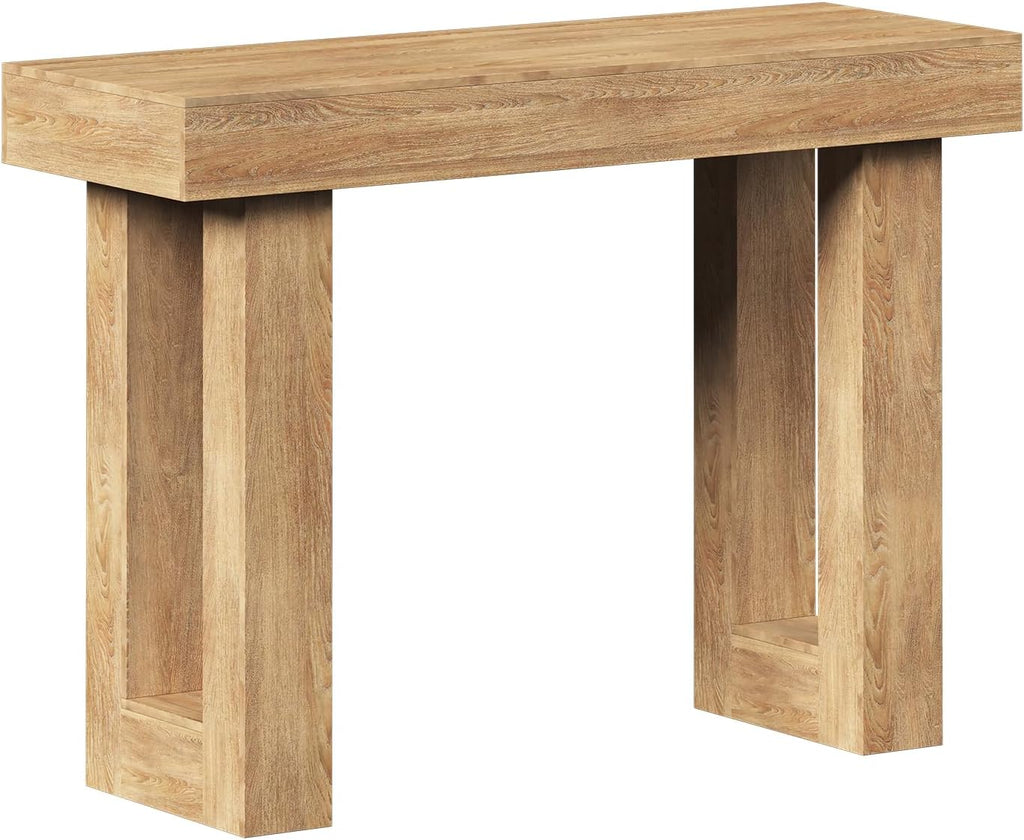 LIVEHOM Console Table for Entryway, Wood Sofa Table Behind the Couch, Narrow Entry Table Foyer Hallway Table for Living Room, Accent Table (39")