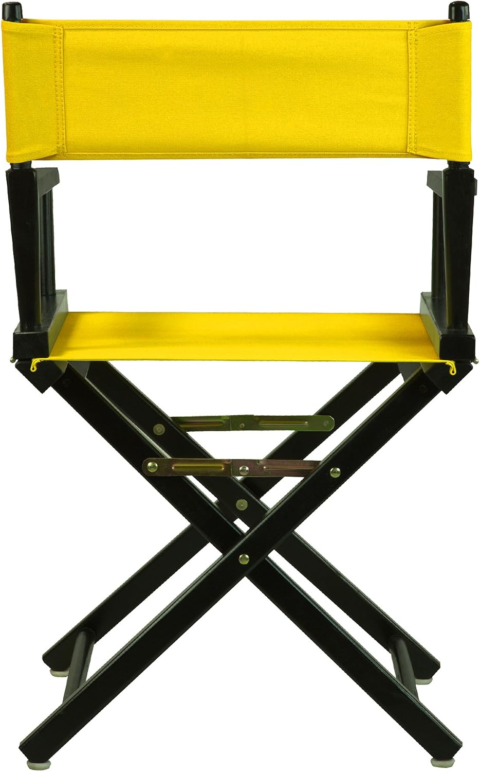 Casual Home 200-02/021-34 18" Black Frame-Gold Canvas Director Chair Classic Height, BlackFrame