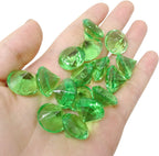 Honbay 100PCS 20mm Acrylic Faux Diamond Crystal Treasure Gems for Table Scatters, Vase Fillers, Event, Wedding, Bridal Shower, Birthday Decoration Favor, Arts & Crafts and More (Green)