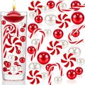 106 Pieces Christmas Vase Filler Pearl for Vase Fillers Floating Candles Centerpiece Beads Vases Pearls Filler for Christmas Home Table Party Decor, Not Included Clear Beads (Classic Style)