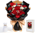 Preserved Red Rose Bouquet for her, Eternal Rose Gift Set in Premium-Quality for Girlfriend, Engagement, Mother’s Day, Birthday, Anniversary, Graduation, Valentine’s Day, Independent Day