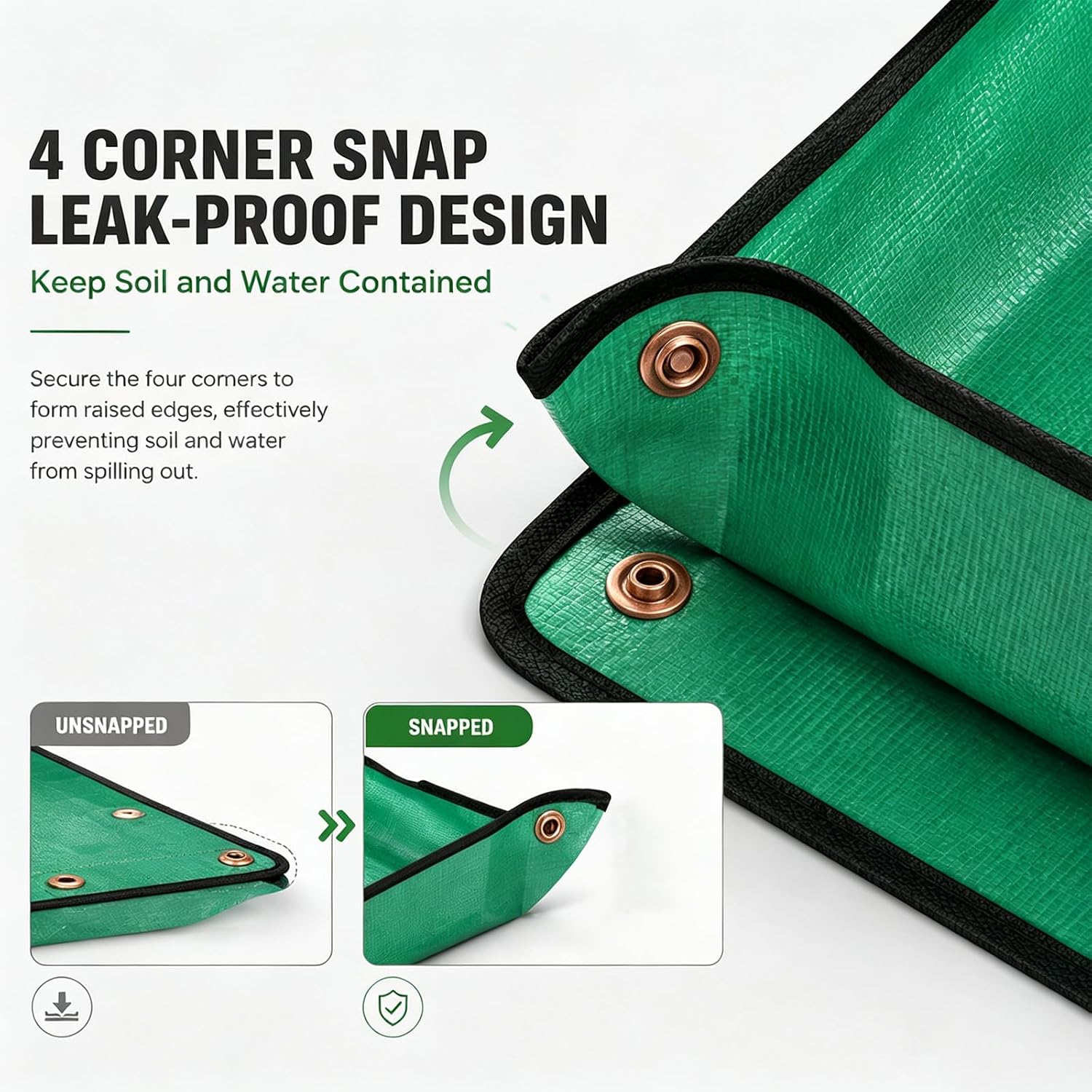 Repotting Mat,Waterproof Plastic Potting Mat,Gardening for Indoor Plant Transplanting,Dirt Control,Soil Change,Gift for Plant Lovers Green