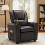 Candy Kids Reclining Chair Leather Recliner Sofa Push Back Toddler Youth Children Child Ages 1-6