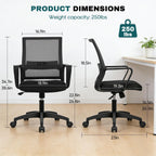 PayLessHere Gaming Chair Ergonomic Computer Chair Office Chair Video Game Chairs with Lumbar Support Desk Chair Armrest Mid Black Cushion Swivel Rolling Chair with Wheels for Home Office(Black)