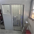 Retractable Folding Door for Bathroom Shower Balcony Storage, Acrylic Accordion Sliding Partition, 60 80 90 100 120 150 Cm Wide (68x203cm)