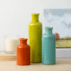 Sullivans Vase Set, Farmhouse Decor, Vases for Your Kitchen, Bedroom, Office, Living Room Bathroom, Mantle & Shelf Home Decor, Centerpiece Table Decorations (CM2334)