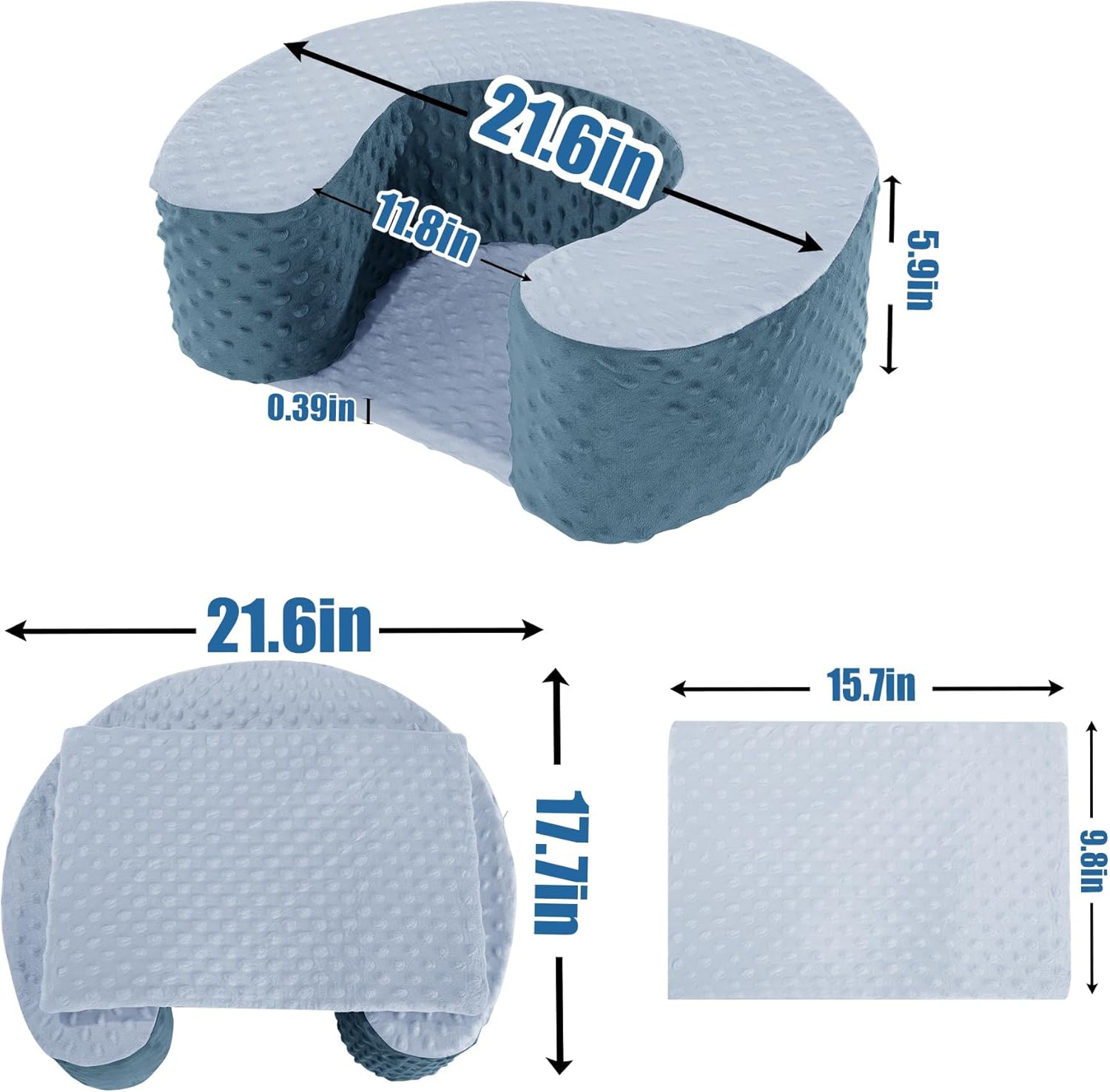 MABOZOO Children Activity Seat Cushion, Soft Foam Floor Seat for Play, Reading and Sensory Development, Plush Cushioned Play Seat for Kids
