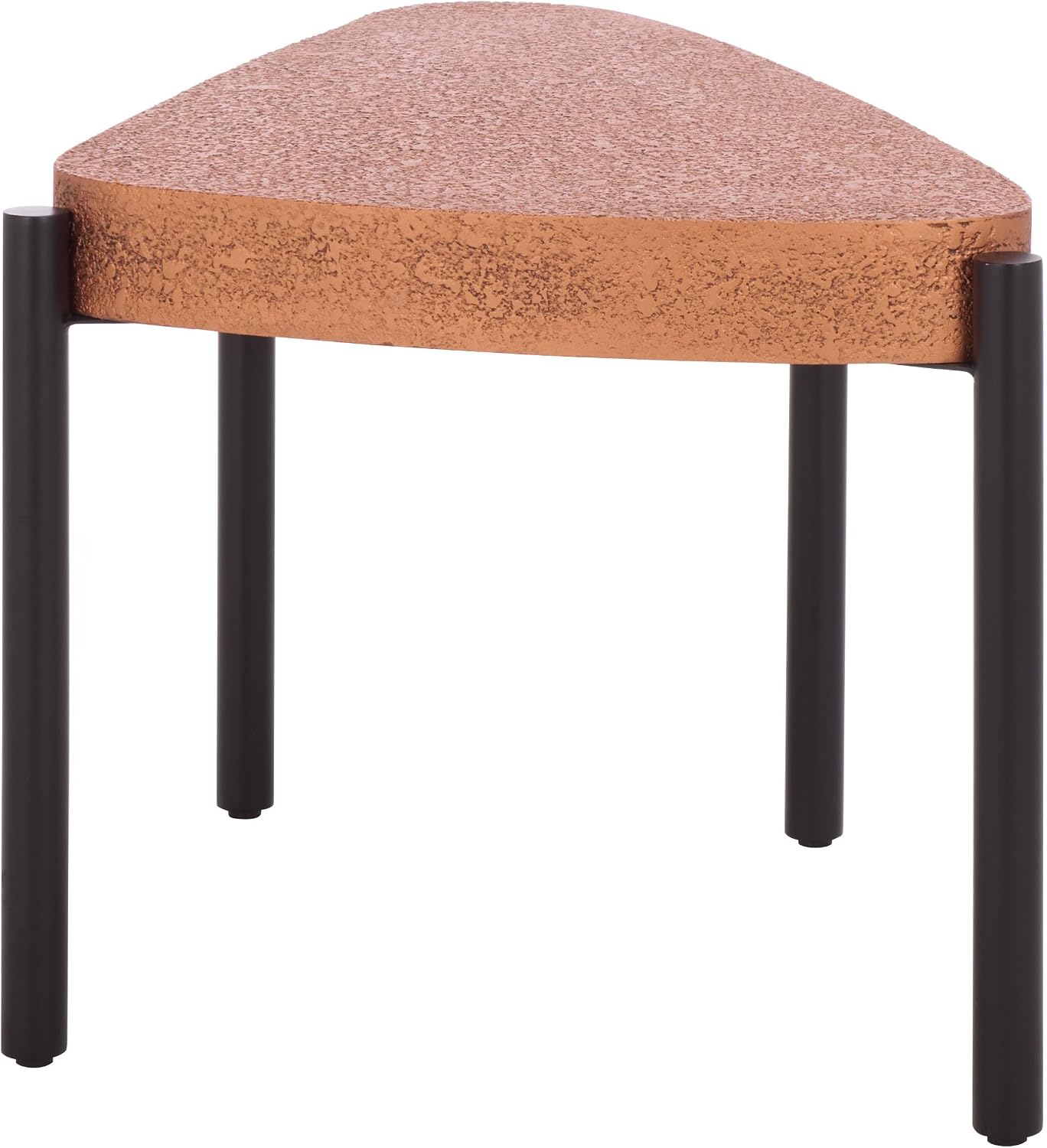 SAFAVIEH Home Collection - Sado Triangular Iron Accent Table in Brown & Black Finish, Mid-Century Modern Side Table (ACC3241A)
