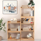 OIASKET 6 Pack Storage Baskets for Shelves, Small Baskets for Shelves, Cute Decorative Storage Bins, Organizer Basket for Gifts Empty, 11.8''Lx7.8''Wx4.7''H-Brown