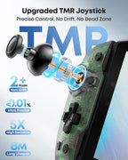 Handheld Grip Controller for Switch 1/2/OLED, Ergonomic Stretch Joypad with TMR Joysticks, Wireless Controller for SW Console, Switch Accessories with RGB Lighting, Turbo, 4 Macros & Card Slot