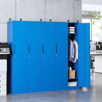 Yizosh Metal Locker with 1 Doors, Tall Steel Storage Lockers for Employees - 71" Locker Storage Cabinets for School, Gym, Home, Office, Garage (Blue)