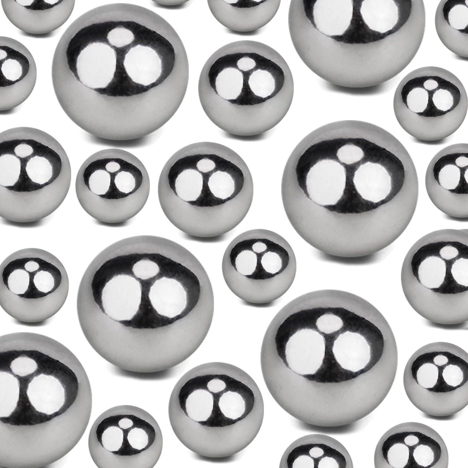 150Pieces Floating NO Hole Pearls for Centerpiece Glass Vases,Floating Silver Pearls Beads for Tall Vase Filler Floatings Candles for Wedding Table Decor