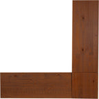 Linon Harris Black and Walnut Backless Kitchen Dining Nook with Hidden Storage Bench Space