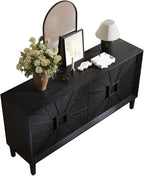 Farmhouse Storage Cabinet, Heavy-Duty TV Stand with Adjustable Shelves, Pantry Storage Cabinet,for Kitchen Home