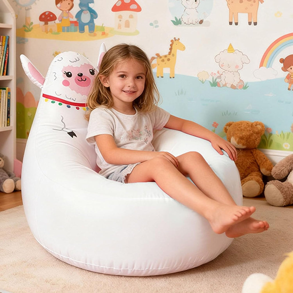 ZJchao Kids Inflatable Chair Cute Shape Inflatable Sofa with Premium Puncture Proof PVC for Indoor Outdoor Camping Beach Travel