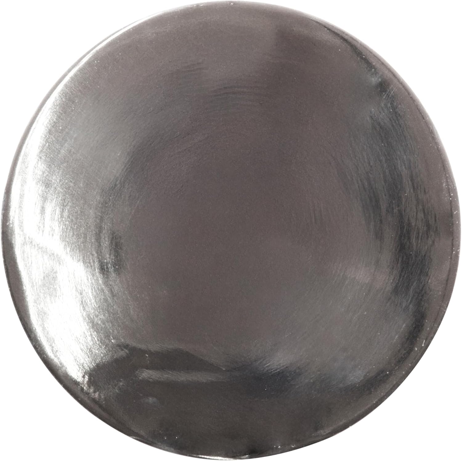 Kate and Laurel Hersi Decorative Modern Pedestal Drink Table, 7 x 7 x 20, Silver, Cast Aluminum Mini Table with Teardrop Base for Use as Small Plant Stand or Living Room Martini Table
