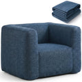 Tavoni Inflatable Armchair with 1 cm Foam Lining, Portable TPU Blow Up Couch for Indoor & Outdoor Use, Modern Lounge Chair, Pump Not Included, 36 x 25 x 30 in