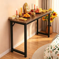 Prayer Meditation Table, Shrine Stand with Storage, Layered Buddha Altar Offering Pooja Table, Metal Frame, for Living Room Bedroom Office, Temple(Brown 1,120cm/47.2in)