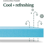 Zinus 10 Inch Green Tea Cooling Memory Foam Mattress [New Version], Queen, Fiberglass Free, Medium Firmness, Cooling Gel Foam, Certified Safe Foams & Fabric, Mattress in A Box