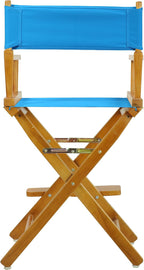 Casual Home 220-05/021-27 Director Chair 24" - Counter Height Honey OakFrame/Turquoise Canvas