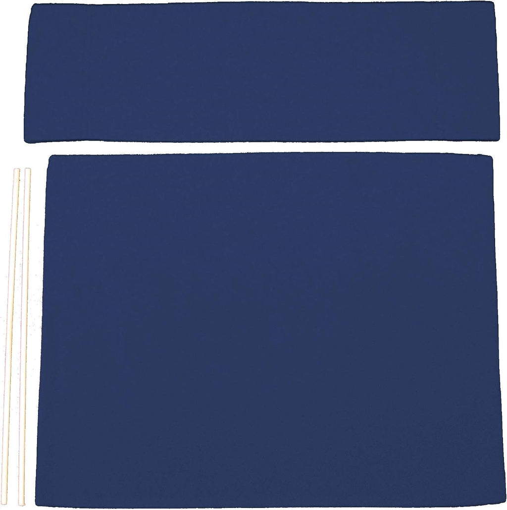 Marine Grade Weather Resistant Directors Chair Replacement Cover (Round Stick) - Marine Blue