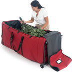 Santa's Bags [XXL Rolling Duffle Bag Tree Storage] - 12 Ft Christmas Tree Storage Bag with Wheels | Heavy Duty Dolly-Style Frame | Expandable Top to Fit Large Artificial Trees