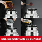 Milk Transport Can 304 Stainless Steel Wine Pail Bucket with Sealed Lid, Liquid Storage Container for Oil, Beer(15L)