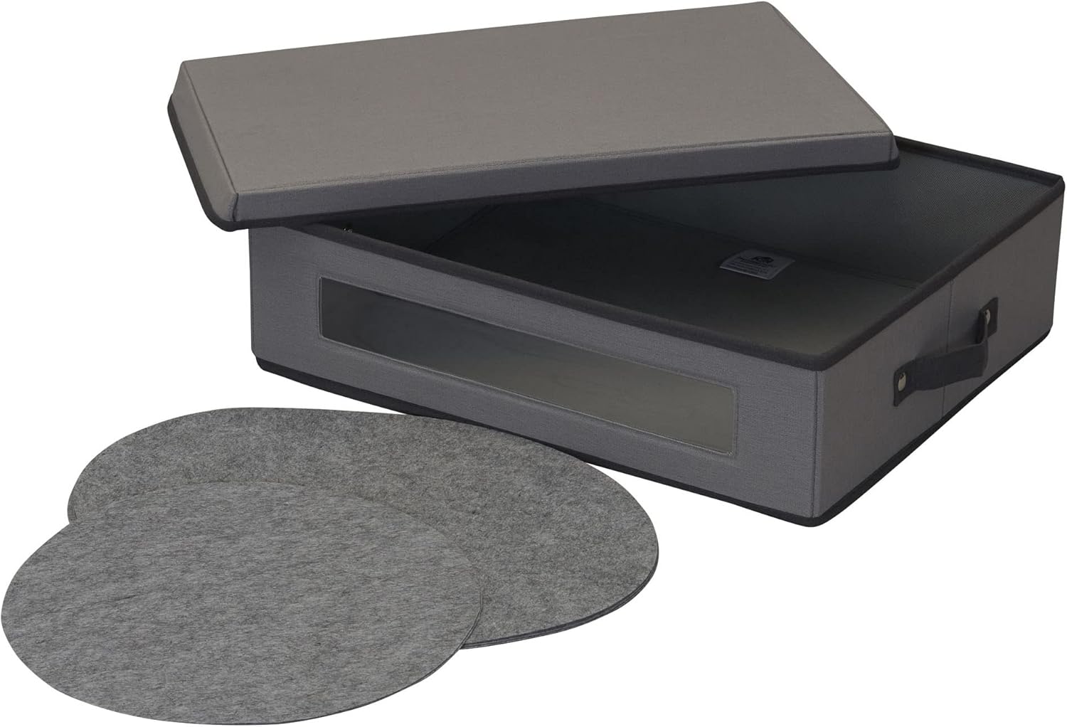 Household Essentials Platter Storage Chest, Gray