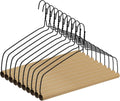 Didaey 10 Sets Heavy Duty 18" Drapery Hangers with Strong 10.5 Gauge Alloy Steel Wire for Heavy Items (Black)