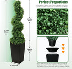 Artificial Spiral Topiary Trees 4FT, Set of 2