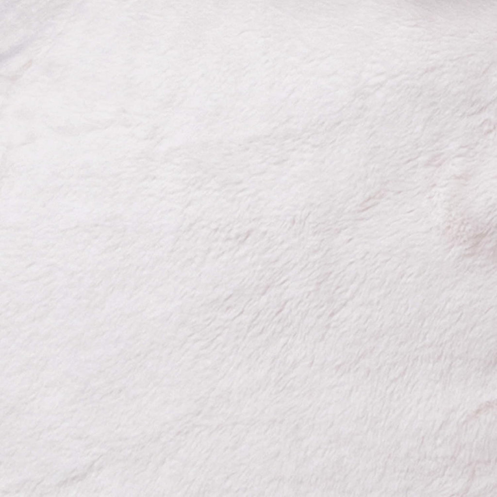 EMMA + OLIVER Small White Furry Bean Bag Chair for Kids and Teens