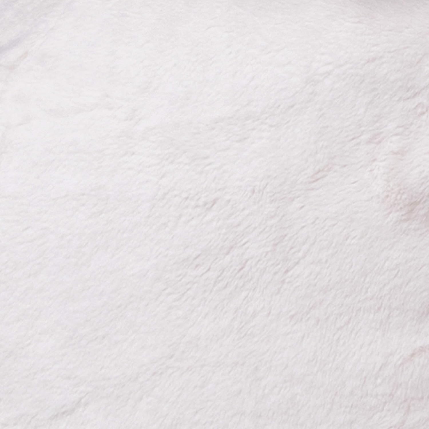 EMMA + OLIVER Small White Furry Bean Bag Chair for Kids and Teens